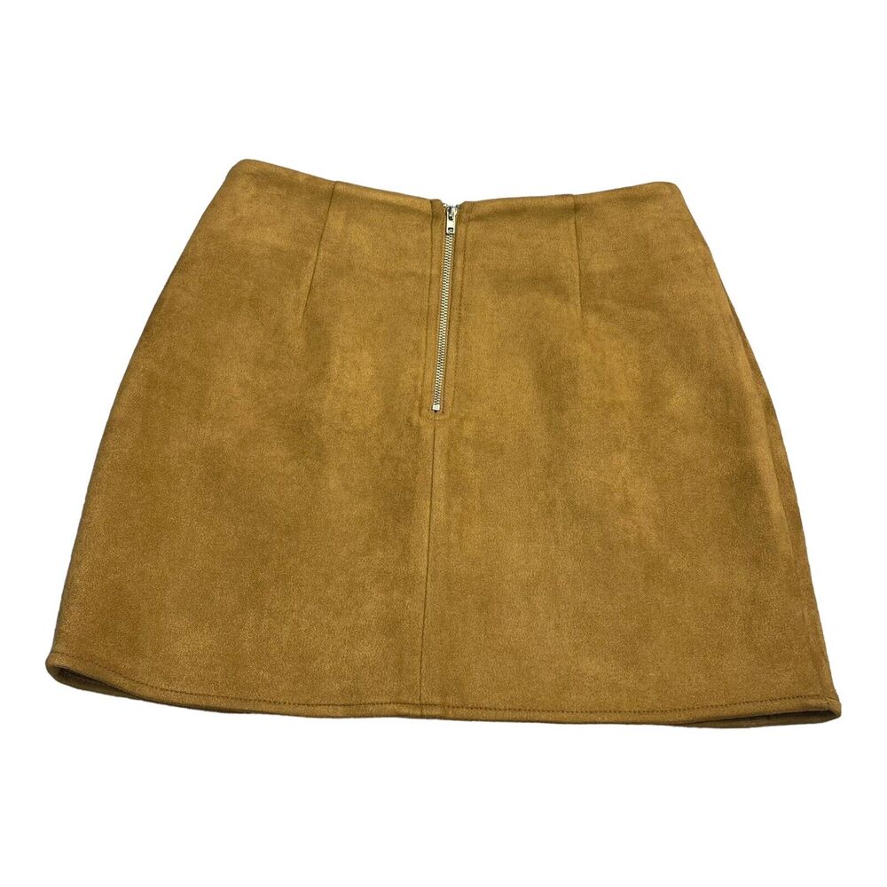 Ivy & Main Mini Skirt Solid Brown Women’s Size XS - Picture 3 of 6